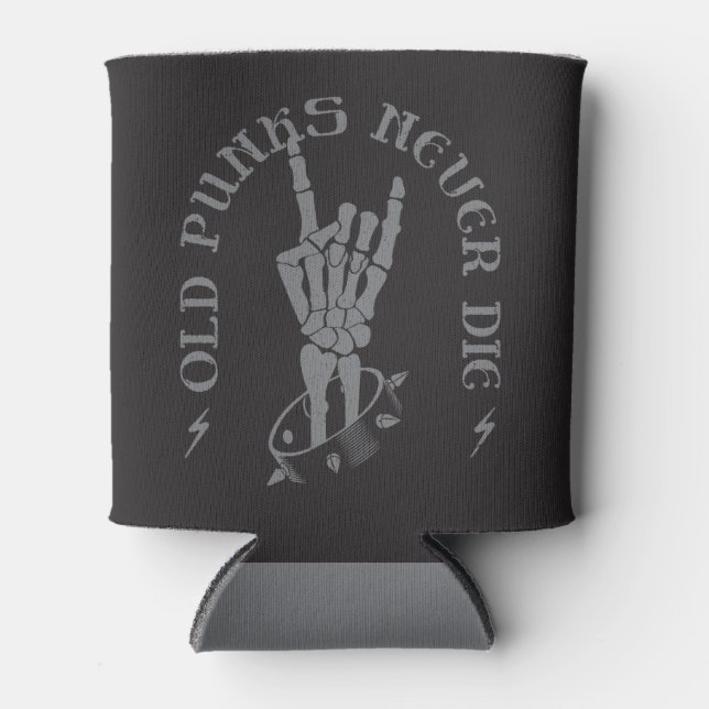 Porta-lata Velhos Punhos Nunca Morrem Rocha Esqueletófica Em  (Frente)