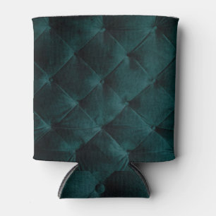 Porta-lata Velvet Green: Elegância Têxtil Malaquita