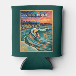 Porta-lata Venice Beach Surf California Vintage Bold Colors