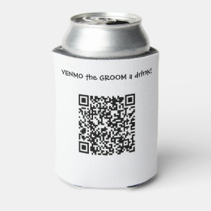Porta-lata Venmo o GROOM A Beber Código QR Personalizado