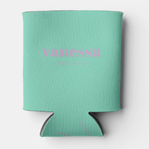 Porta-lata Verão Lilac Reverso Minimal Moderno Clássico Nome