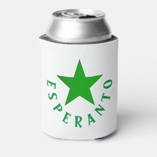 Porta-lata Verda Stelo (Estrela Esperanto) (Can Back)