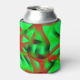 Porta-lata Verde limão e ruivo vermelho, com sombra?