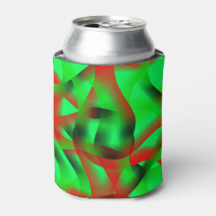 Porta-lata Verde limão e ruivo vermelho, com sombra?