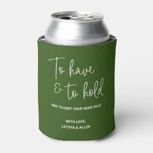 Porta-lata Verde Para Ter E Manter Casamento Frio De Cerveja