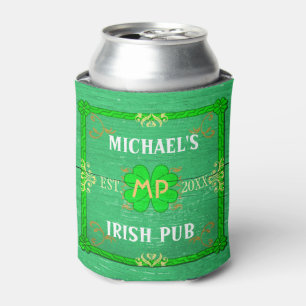 Porta-lata Verde St Patrick Home conhecido feito sob