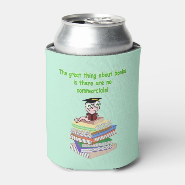 Porta-lata Verme de Livro (Can Front)