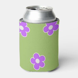 Porta-lata Vermelhidão Púrpura Floral Elegante Refrigerante