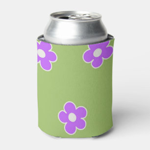 Porta-lata Vermelhidão Púrpura Floral Elegante Refrigerante