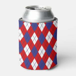 Porta-lata Vermelho,Branco,Azul Argyle 1 BEBIDA ARREFECHA