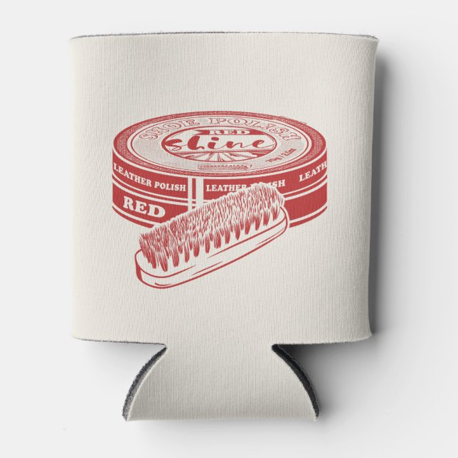 Porta-lata Vermelho calçado (Frente)