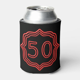 Porta-lata Vermelho de néon 50