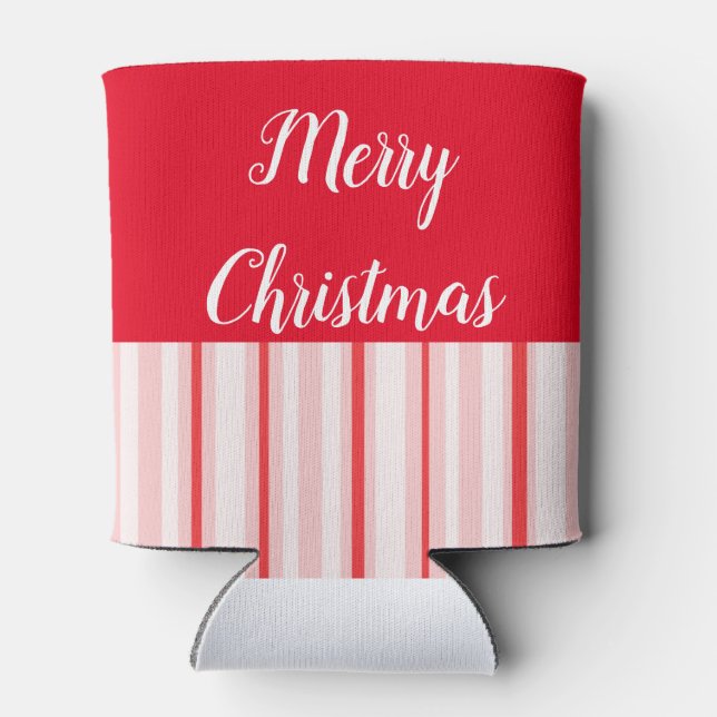 Porta-lata Vermelho e verde de Natal Cooler (Traseira)