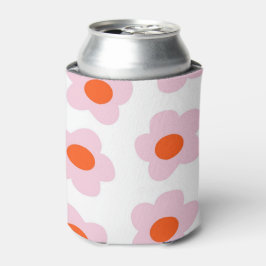 Porta-lata Vermelhos Cor-de-rosa Elegante Retro Bebida Floral