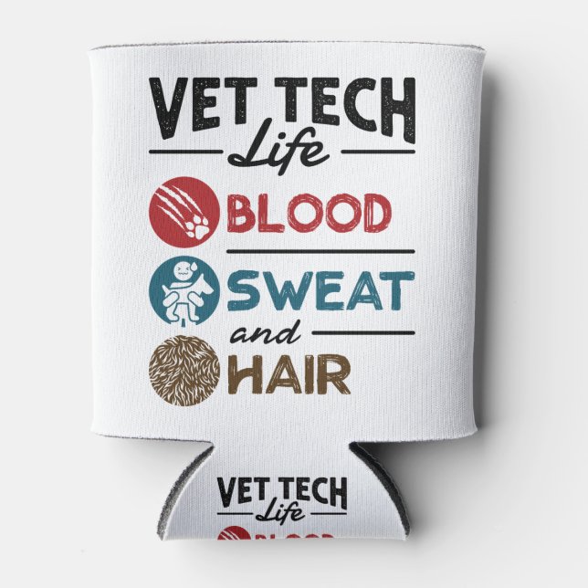 Porta-lata Vet Tech Life Sangue Suor e Cabelo (Frente)