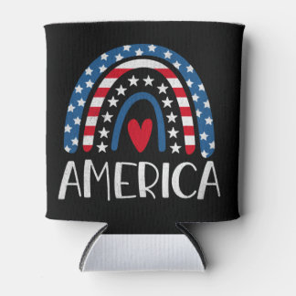 Porta-lata Vetor 4º dia da independência americana de julho (