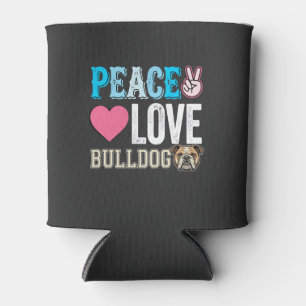 Porta-lata Vetor de Bulldog de Paz e Amor