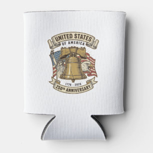 Porta-lata Vetor Patriótico do 250º Aniversário dos Estados U