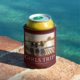 Porta-lata Viagem de Meninas Chic | Foto personalizada de fim
