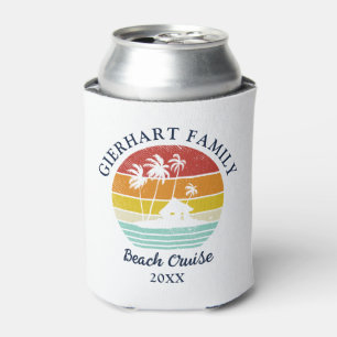 Porta-lata Viagem de Praia Reunião Familiar Retro Férias Cruz