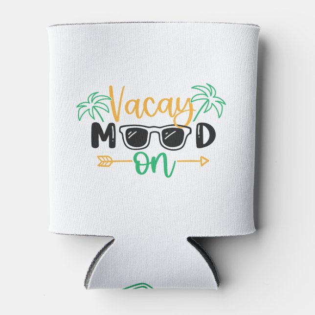 Porta-lata Víblias de Vacinação "Vacay Mood On" (Frente)