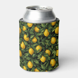 Porta-lata Vibrant Lemon Citrus Tree Pattern