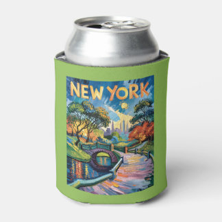 Porta-lata Vibrant New York Central Park USA Van Gogh Style