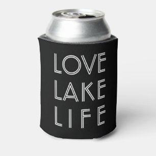 Porta-lata VIDA NO LAGO AMOR personalizado nome do lago