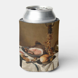 Porta-lata Vida tranquila com presunto, livros e embarcações