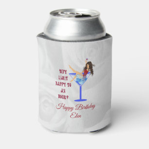 Porta-lata Vidro e vinho da menina