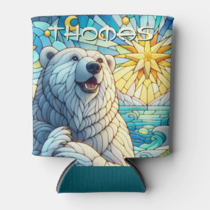 Porta-lata Vidro Escondido Do Urso Polar Personalizado