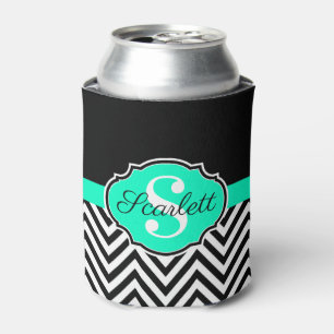 Porta-lata Vigas preto e branco