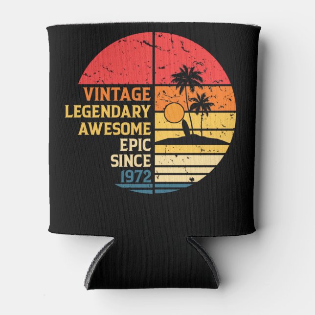 Porta-lata Vinatge Awmanutenção Birthday 1972 (Frente)