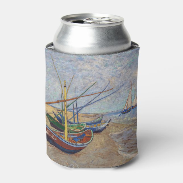 Porta-lata Vincent van Gogh - Barcos de Pesca na Praia (Can Front)