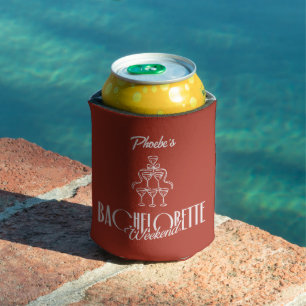 Porta-lata Vinho Caprichoso Vermelho Doodle Despedida de Solt