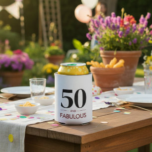 Porta-lata Vinho de Cereja 50 & Fabuloso Moderno Aniversário