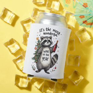 Porta-lata Vinho Maravilhoso do Ano Raccoon