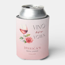 Porta-lata Vino Antes dos Votos Tema de Vinho Rosé Chás de No