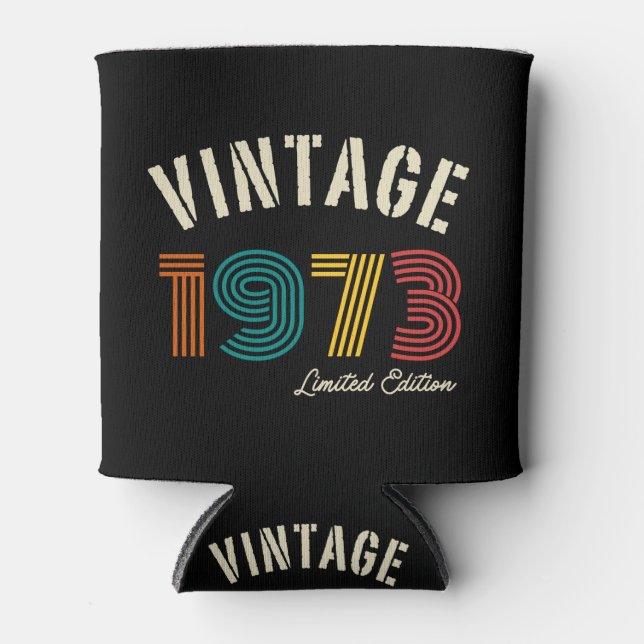 Porta-lata Vintage 1973 51rua Aniversário (Frente)