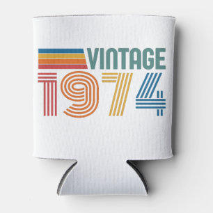 Porta-lata Vintage 1974 50th Birthday