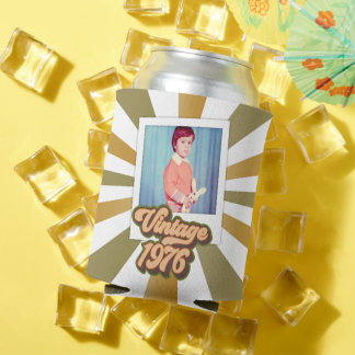 Porta-lata Vintage 1976 50th Birthday Photo 