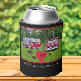 Porta-lata Vintage Camper and Retro Truck Valentine