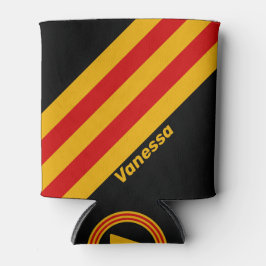 Porta-lata Vintage Capital City Stripes com nome