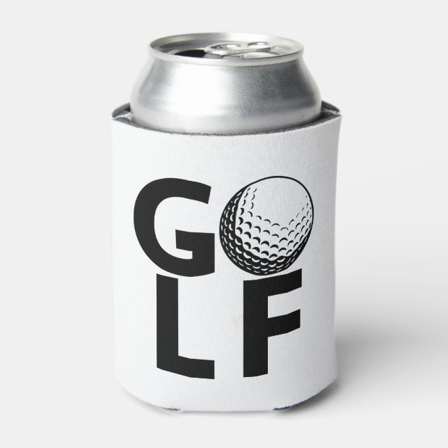 Porta-lata Vintage Clássico Ensinando Golfe (Can Front)