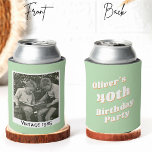 Porta-lata Vintage Custom 30 40th 50th 60th Birthday Crew<br><div class="desc">Vintage Custom 30 40th 50th 60th Birthday Crew Can Cooler</div>