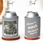 Porta-lata Vintage Custom 30 40th 50th 60th Birthday Crew<br><div class="desc">Vintage Custom 30 40th 50th 60th Birthday Crew Can Cooler</div>