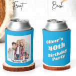 Porta-lata Vintage Custom 30 40th 50th 60th Birthday Crew<br><div class="desc">Vintage Custom 30 40th 50th 60th Birthday Crew Can Cooler</div>