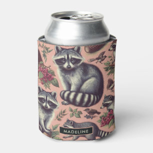 Porta-lata Vintage Cute Racoon