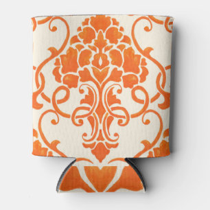 Porta-lata Vintage Damask: Elegante Textura sem costura