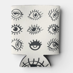 Porta-lata Vintage Doodles Olhos: Desenhos da Tendência